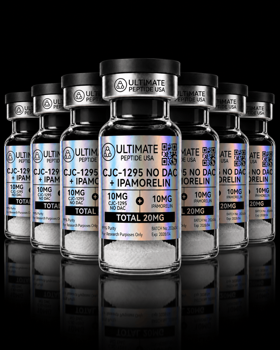 CJC-1295 NO DAC (10mg) + Ipamorelin (10mg) 10 Vial Kit